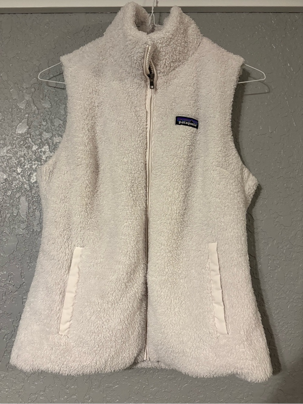 Patagonia Los Gatos White Fleece Vest